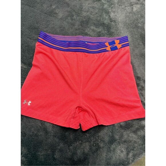 Under Armour Women’s Medium pink and purple compression shorts #activewear - Picture 2 of 4